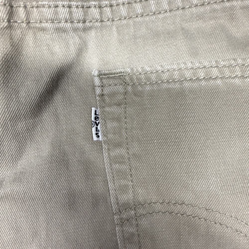 Levi's 505 Mens Pants Khaki Chino Straight Fit Cotton Casual Brown Levis W38X32 - Picture 9 of 15